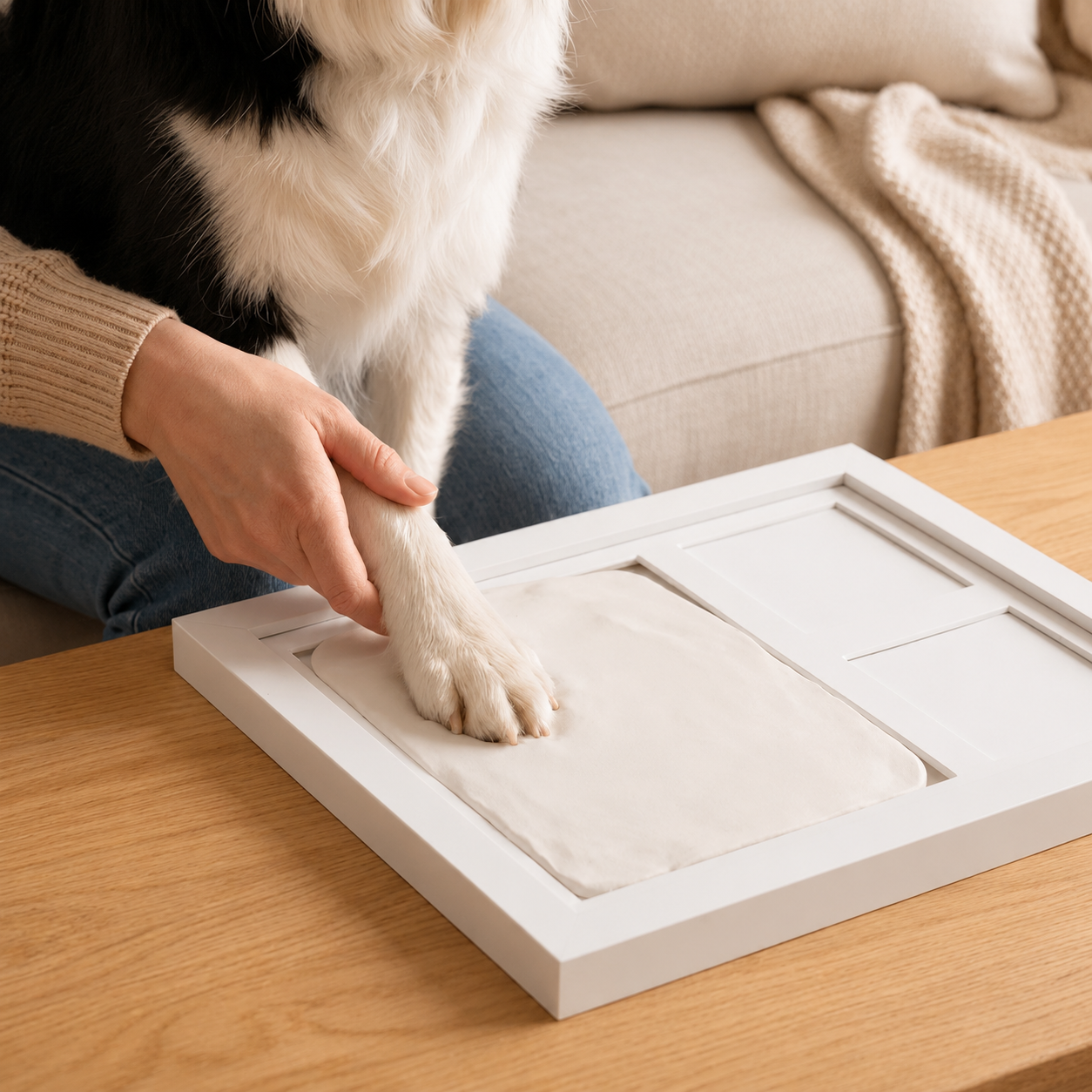 Step 2: Press the paw